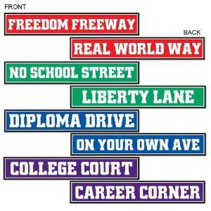  Lets Party By Beistle Company Graduation Street Sign Cutouts 