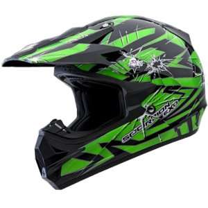  Scorpion Impact VX 24 MotoX Motorcycle Helmet   Green 