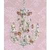 NEW 3 Light Mini Chandelier Lighting Fixture, Bronze with Leaves and 