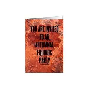  You Are Invited To An Autumnal Equinox Party (Autumn Tree 