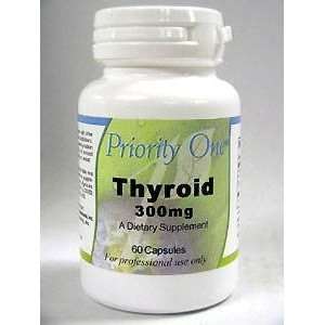  Priority One Vitamins   Thyroid 300 mg 60 caps [Health and 