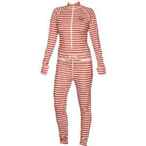  Airblaster Womens Hoodless Ninja Suit  Red Stripe Small 