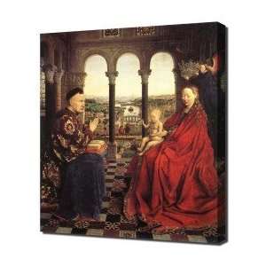Van Eyck The Virgin Of Ivers   Canvas Art   Framed Size 32x48 