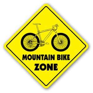  MOUNTAIN BIKE ZONE Sign xing gift novelty jump trail tires 