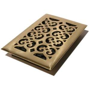  Decor Grates HS610 6 Inch by 10 Inch Scroll Floor Register 