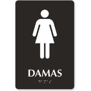  Damas TactileTouch Sign, 9 x 6