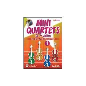  Mini Quartets 1 for 4 Violins Softcover with CD Sports 