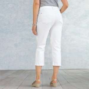   Womens Miraclebody Annette Capri Jeans White 2 