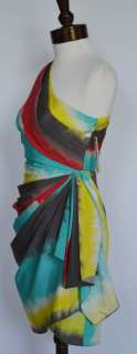   One Shoulder Dress Seen on Amber Lancaster & Aimee Teegarden Sz 2 UK 6
