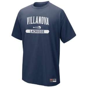  Nike Villanova Wildcats Navy Blue Lacrosse Practice T 