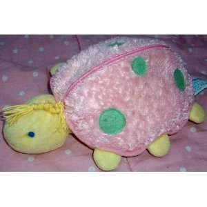   Boodles Pink Turtle Plush Zipper with 2 Baby Turtles Toy Toys & Games