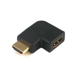  HDMI Right Angle Port Saver M/F Adapter Vertical Flat Left 