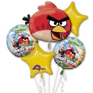 Angry Birds Party Supplies Mylar Foil Metal Balloon Boquet