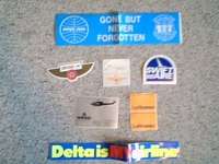 Older Airlines Sticker Lot (Delta   PSA   Emery)  