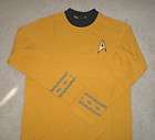 Star Trek The Original Series Gold Command Uniform Shir