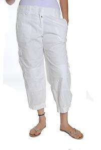NEW Pure DKNY Slim Cropped Cargo Pants Sz M $175  
