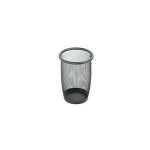  Onyx Mesh Small Round Wastebasket Qty 3 in Black by Safco 