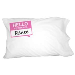  Renee Hello My Name Is Novelty Bedding Pillowcase Pillow 
