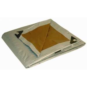    FOREMOST TARP 18 X 24 Silver and Brown Tarp