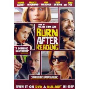  Burn After Reading Poster 27 x 40 (approx.) Everything 