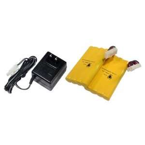  Pack Combo Two 9.6V 700mAh NiCd Battery Packs + 0.3A Wall Charger 