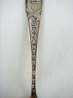 Antique Sterling 925 Spoon San Antonio Texas The Alamo  