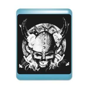  iPad Case Light Blue Helmet Sword and Skull Everything 