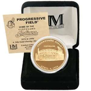 Highland Mint Cleveland Indians Progressive Field 24KT Gold 