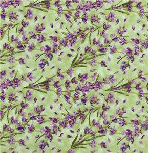 Debbie Beaves Simple Pleasures Green Purple Violet Floral Quilt 