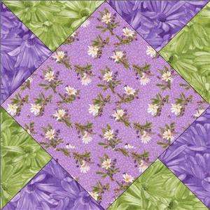 12 Purple Green Debbie Beaves Simple Pleasures Daisy Floral Quilt 