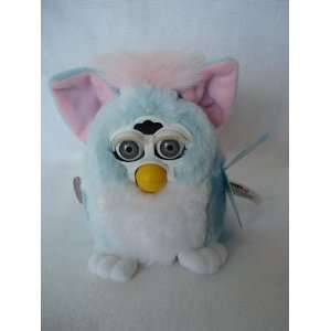  Electronic Hasbro Furby Babies Blue and White with Pink 