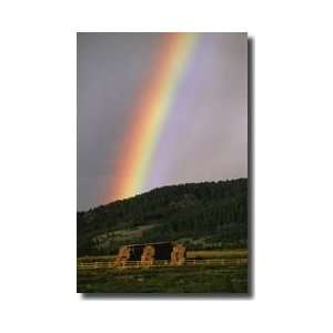  Rainbow Gallatin Valley Montana Giclee Print