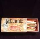 VINTAGE JACK DANIELS MATCH BOX TIN WITH MATCHES