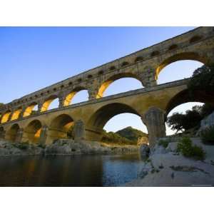  The Pont du Gard Roman Aquaduct Over the Gard River 