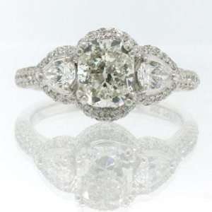    2.51ct Cushion Cut Diamond Engagement Anniversary Ring Jewelry