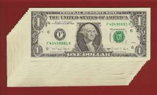 US CURRENCY 1988A $1 FRN Old Paper Money UNCIRCULATED  