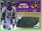 2007 HIT AUNDRAE ALLISON ROOKIE AUTO /250 VIKINGS JETS