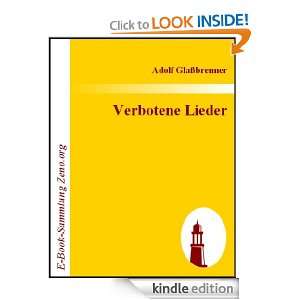 Verbotene Lieder (German Edition) Adolf Glaßbrenner  