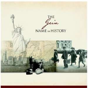  The Gein Name in History Ancestry Books