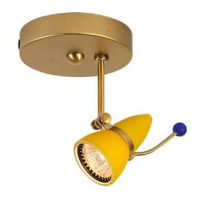  Eurofase 0441 83 Venus 1 Light Monospot, Satin Gold/Amber 