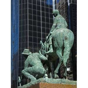 Monument by Leonard D. Mcmurry, Downtown Oklahoma City, Oklahoma, USA 