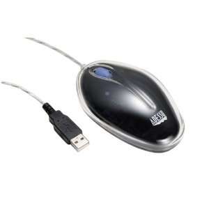  Adesso PowerScroll Optical USB Midnight Black Rocker Mouse 