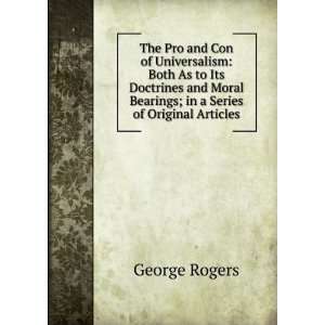   Bearings ; in a Series of Original Articles George Rogers Books