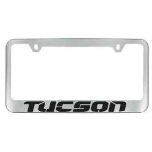 Hyundai Tucson Chrome License Plate Frame with 2 free caps