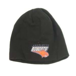  Charlotte Bobcats Black Classic Logo Knit Beanie Hat 