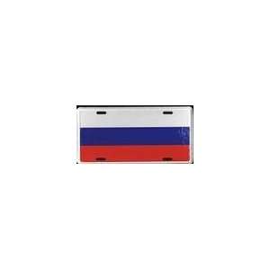 Russia Flag License Plate