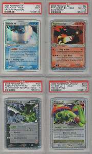 POKEMON EX CARDS AND LV X CARDS PSA 10,9 &8  