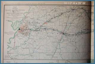 23. PLATE 51 CIVIL WAR MAP UNION REBEL, VICKSBURG, MORE  