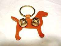 AUBURN Leather Dog Labrador Brass Bell Door Hanger Knocker  