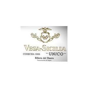  Vega Sicilia Unico Artist Label 1986 Grocery & Gourmet 